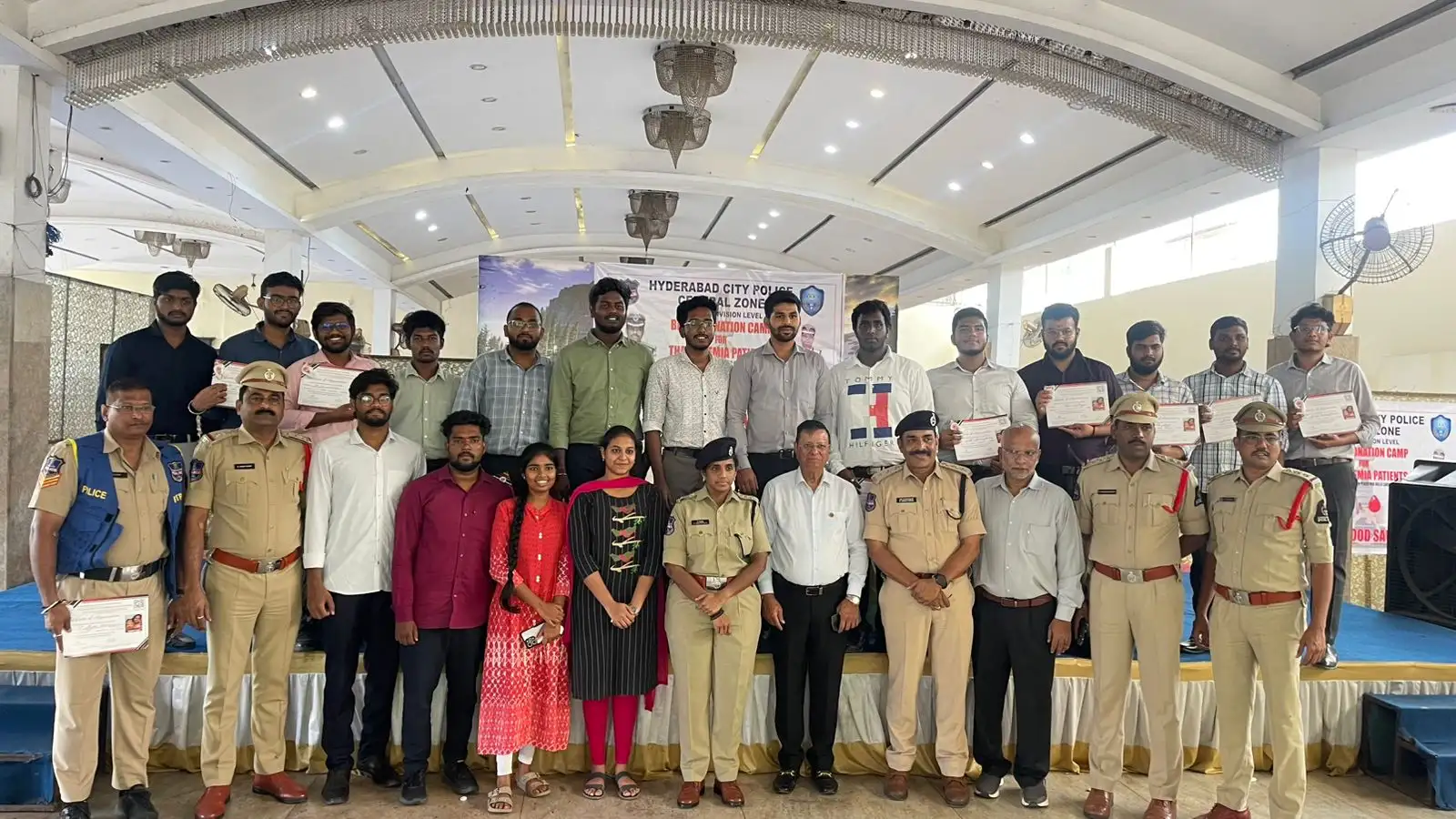 Heartfelt Contribution by Our Students at Blood Donation Camp Organized by Hyderabad City Police